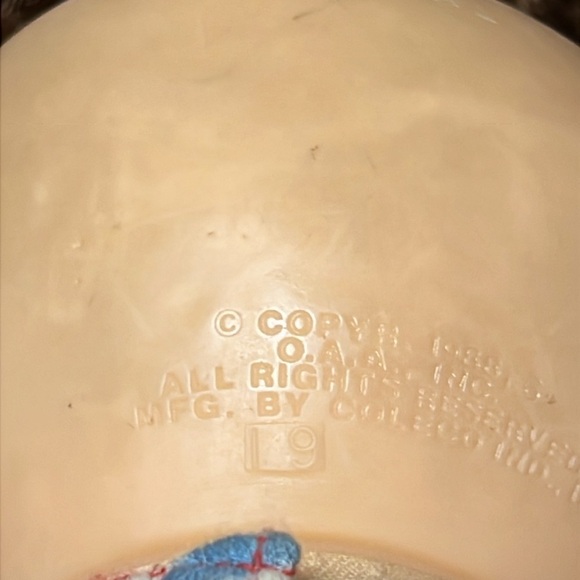 Cabbage Patch‎ Kids Hasbro 1988 Blue Eyes Brown Hair Authentic Pajamas vintage - Picture 5 of 8